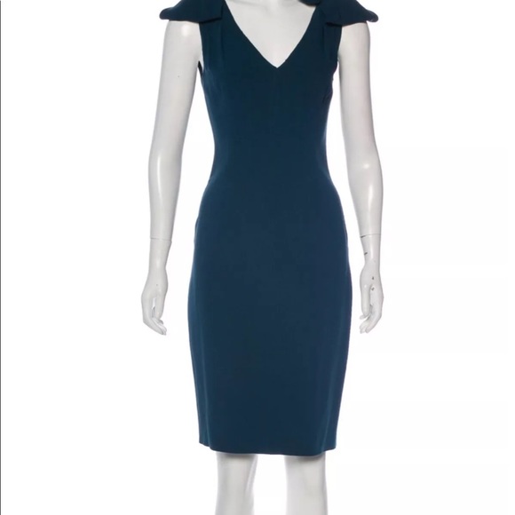 Prada Abito blue dress sheath ruched accents - Picture 3 of 12